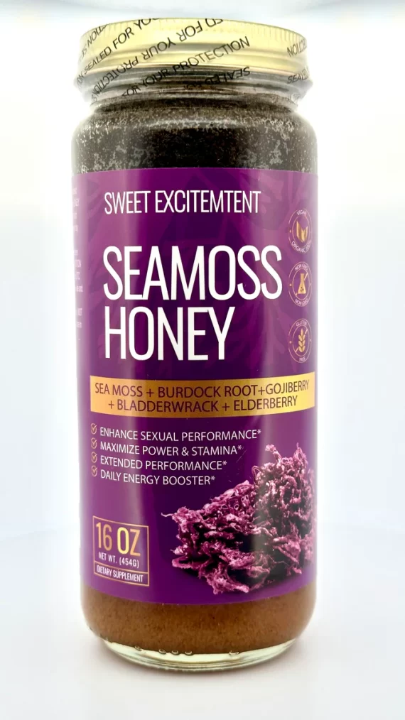 AIH Sea Moss Honey with Burdock Root 16 OZ.